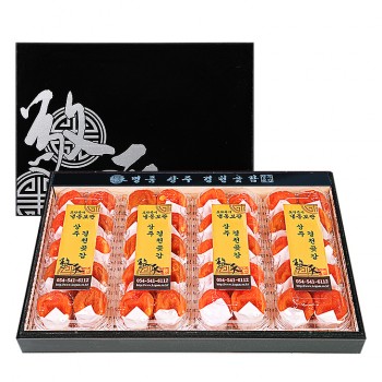 상주경천곶감 한지목함 명품11호 <br>왕반건시 4팩 80g이상 32개