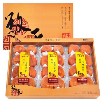 상주경천곶감 대봉왕반건시 <br>명품 3팩 100~120g 24개